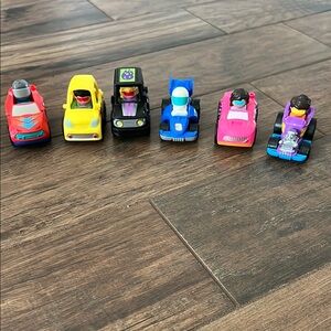 Fisher-Price Little People Wheelies Car Set of 6